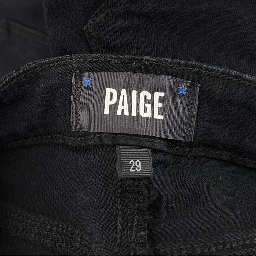 PAIGE Women's Hoxton Straight Leg‎ Black Shadow Jeans Size 29 - Picture 6 of 15